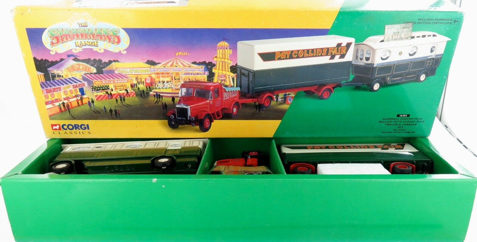 CORGI CLASSICS 16502 PAT COLLINS FAIR. TRUCK, TRAILER & CARAVAN +