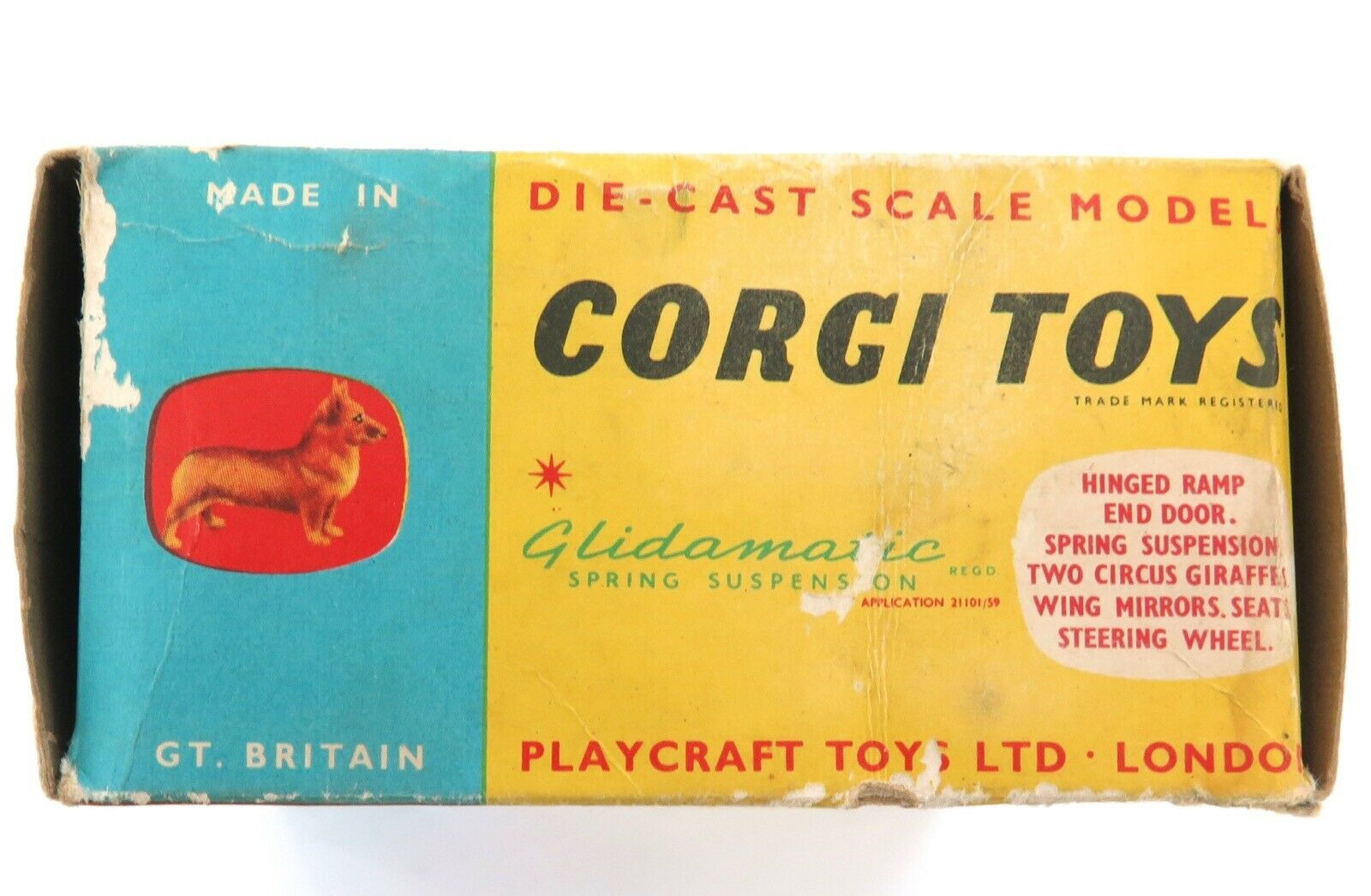 Bedford Chipperfields Circus Giraffe transporter 503 (1964) - Corgi (Corgi Toys