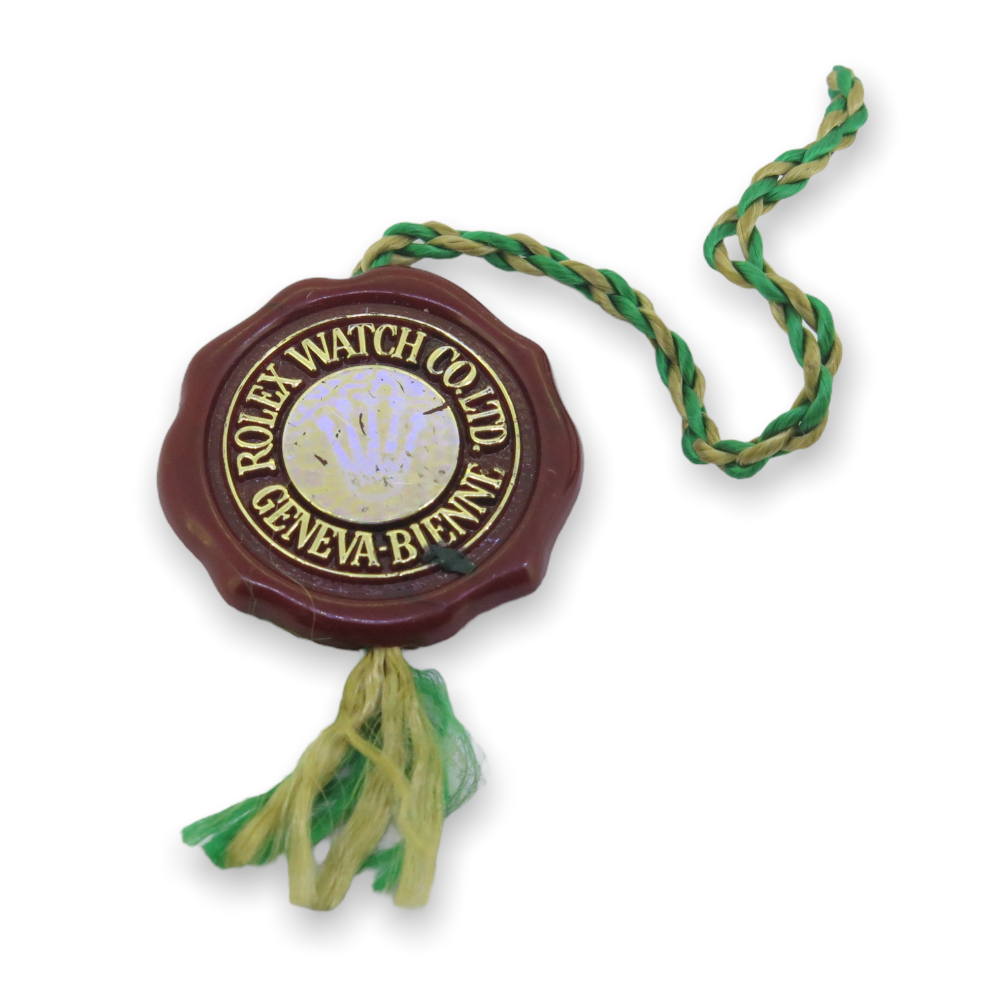 Rolex Crown Hologram Red Seal Swing Tag 