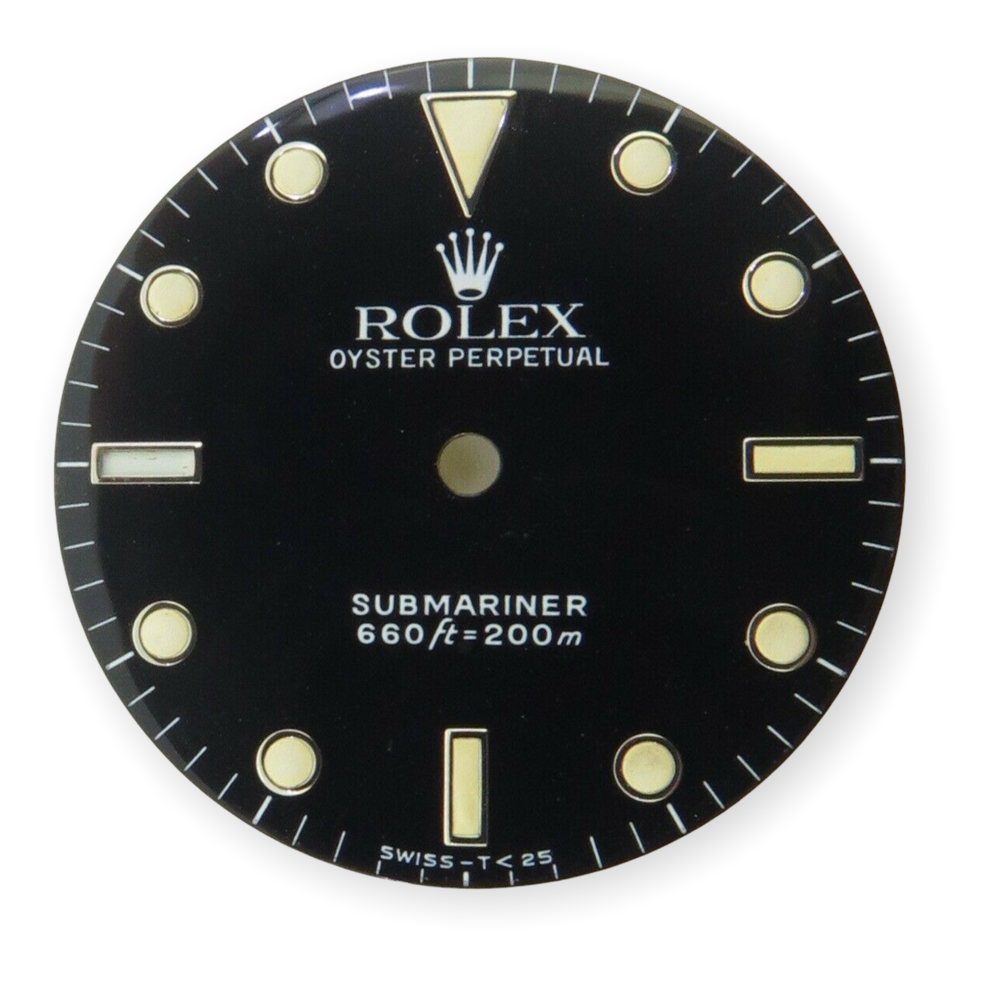 Authentic Vintage 80s Rolex Submariner 5513 White Gold Marker