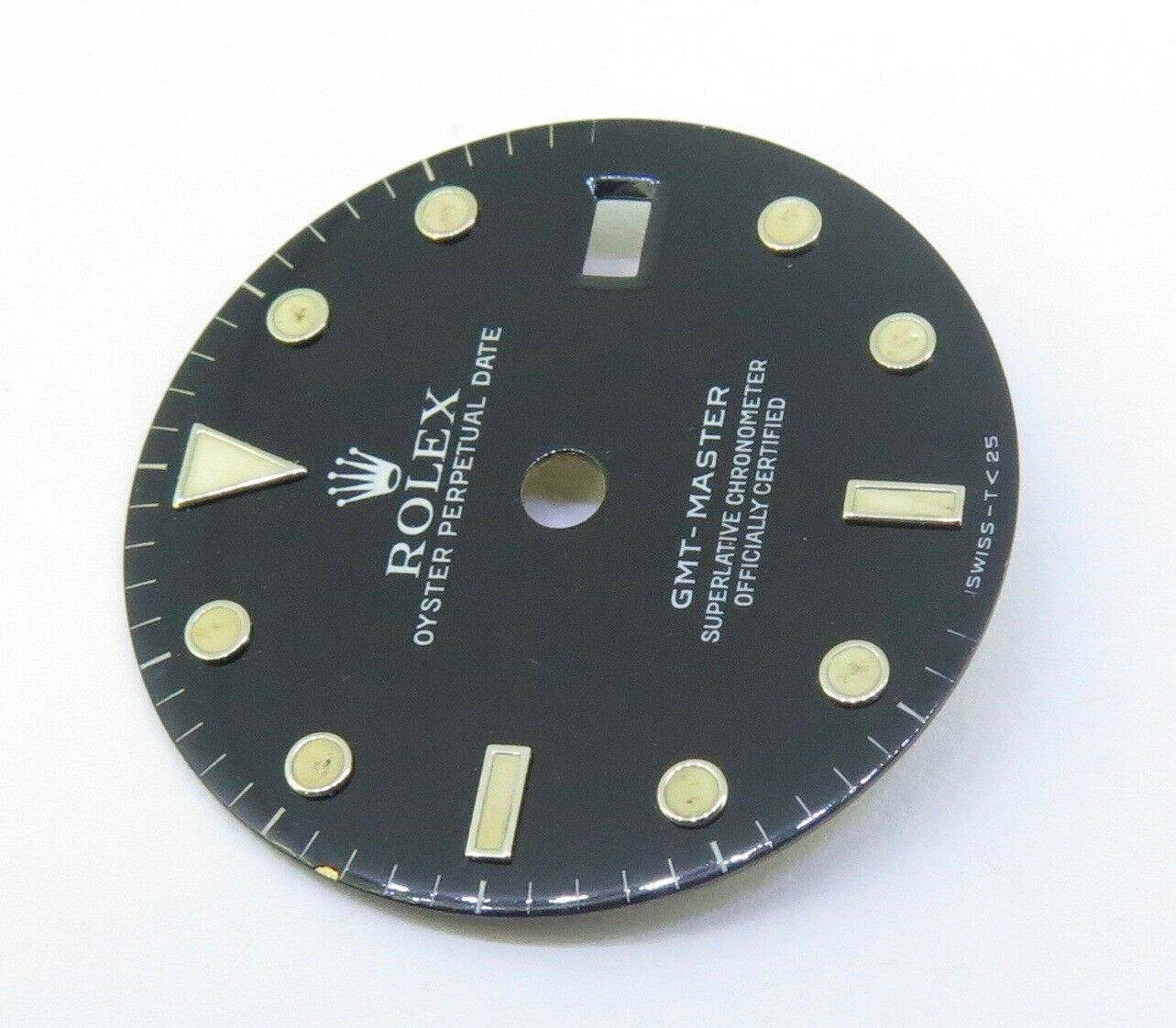 Vintage Rolex 16750 GMT Master Pumpkin Tritium Black Dial #319