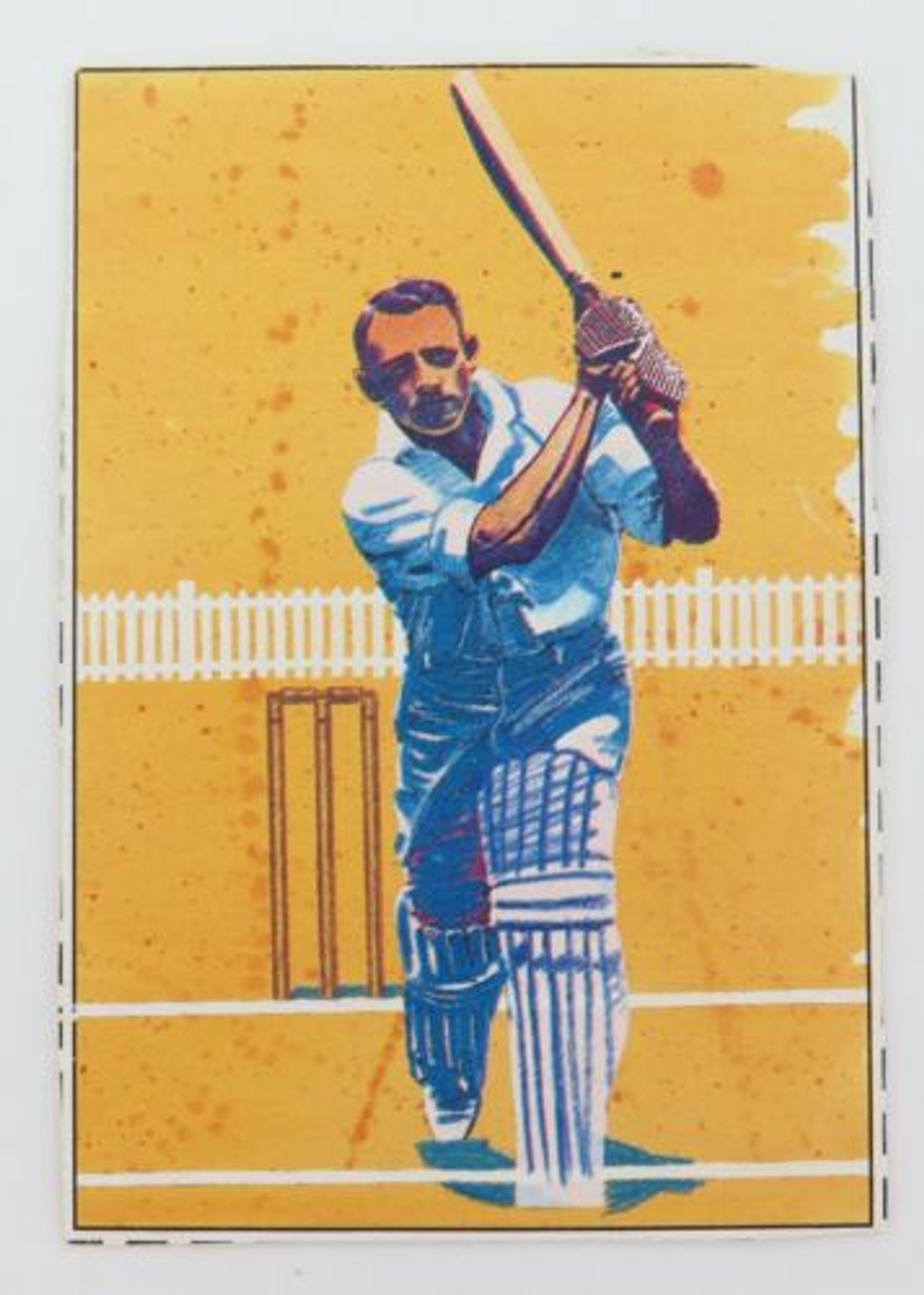 DON BRADMAN LARGE FORMAT CARD. c1992 SANITARIUM "30 FAMOUS AUSTRALIANS