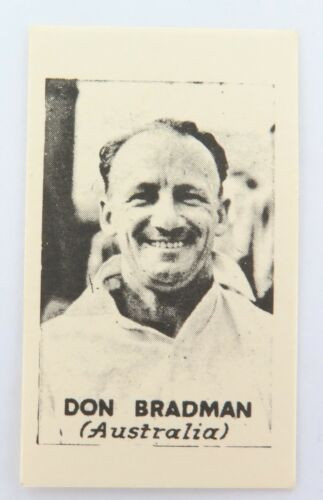 DON BRADMAN CARD. REPRODUCED FROM THE “MIDJY PHOTO OUTFITS” NEGATIVES