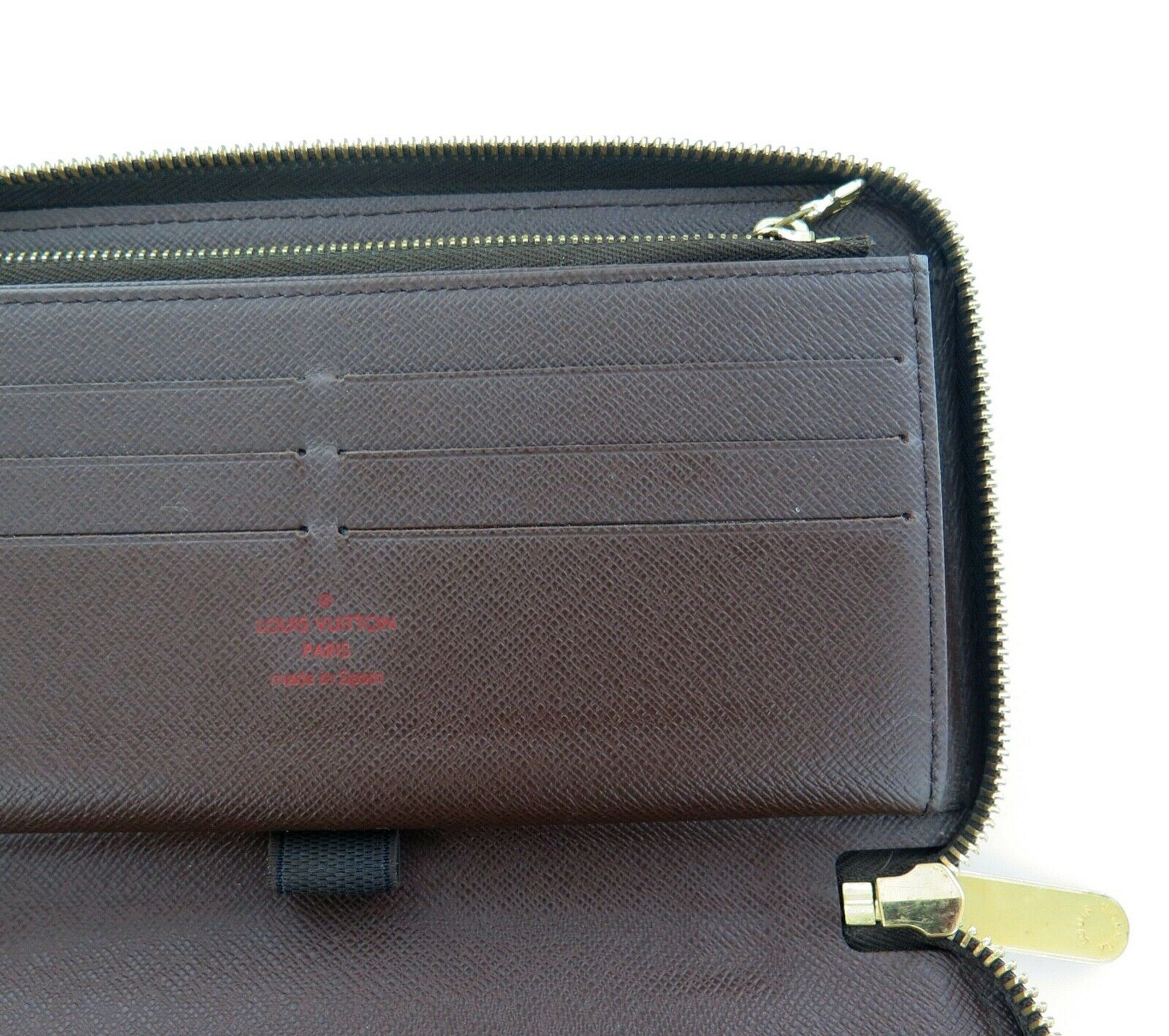 Louis Vuitton N61207 Zippy Vertical Damier Ebene Long Wallet