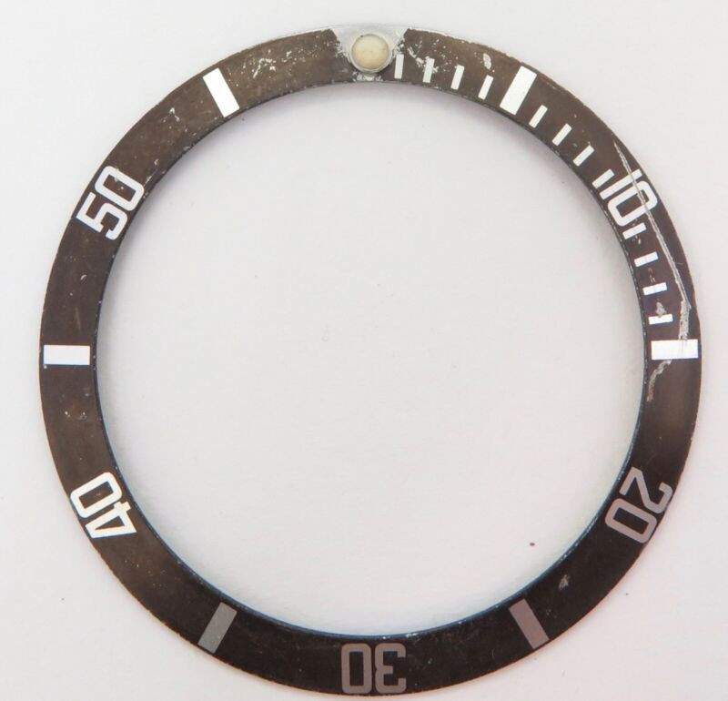 Vintage Rolex Submariner Brown Bezel Insert Tritium Dot 16800