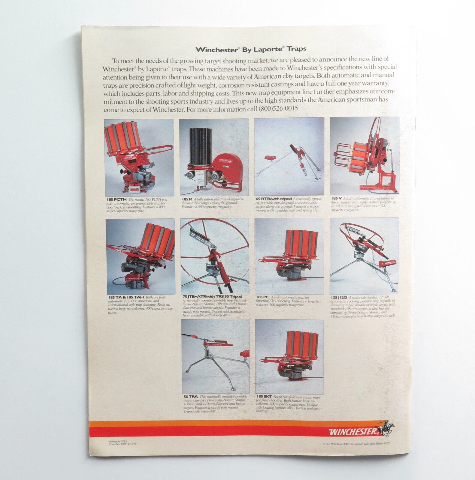 Vintage 1991 Winchester Ammunition Colour Catalogue. Harrington & Co.