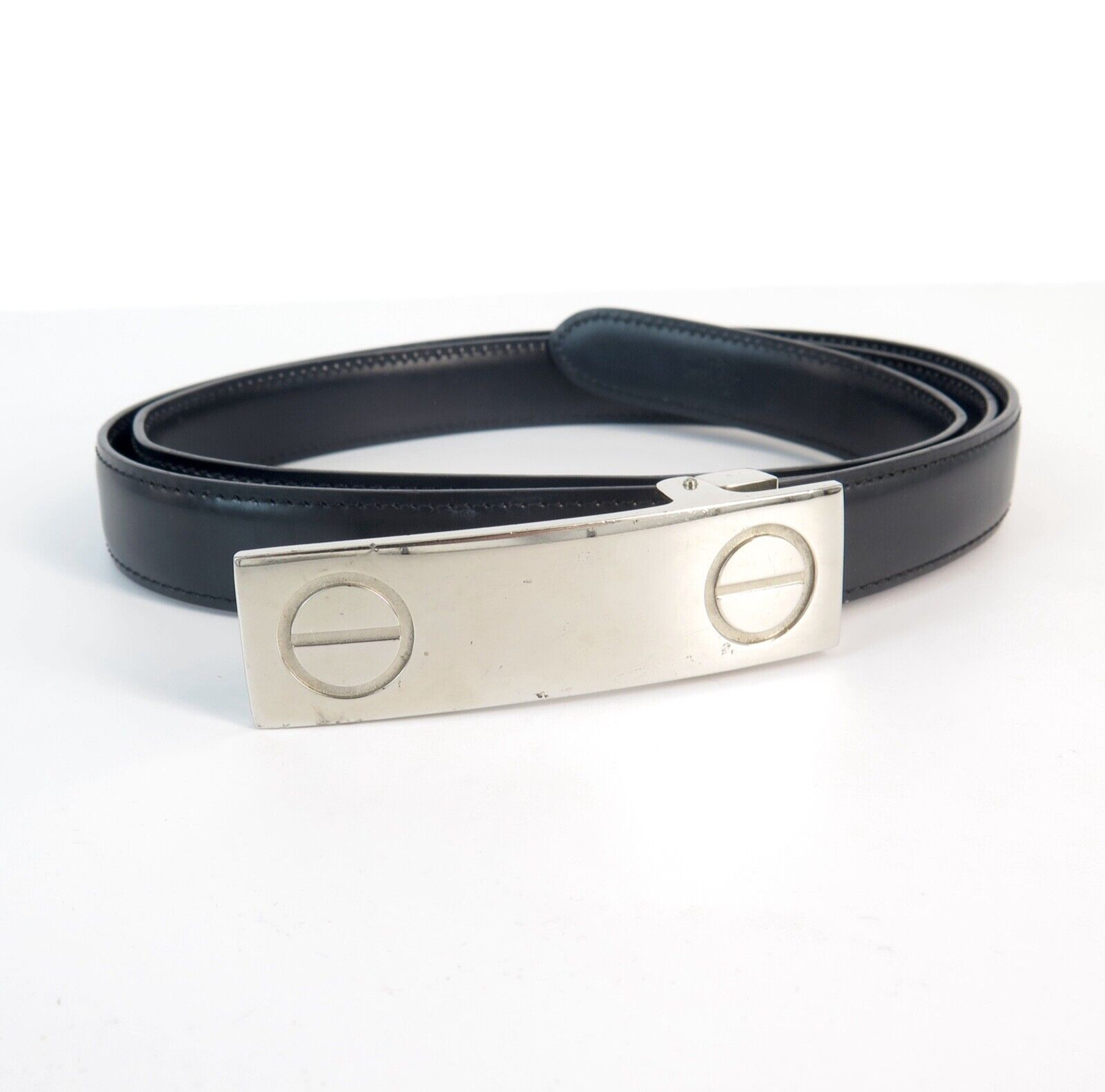 Cartier Black Leather Love Belt - Harrington & Co.