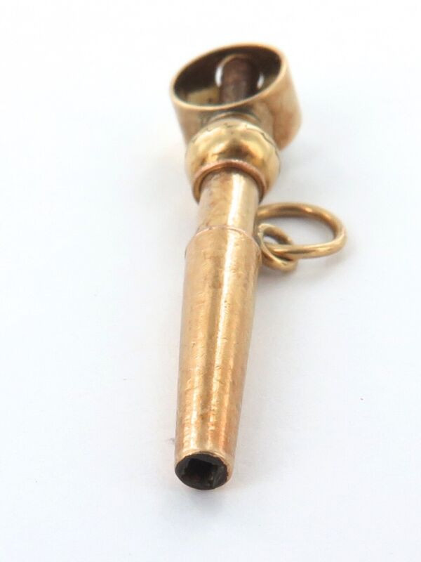 1800s / Antique 18ct Gold Ratchet Pocket Watch Key / Winder