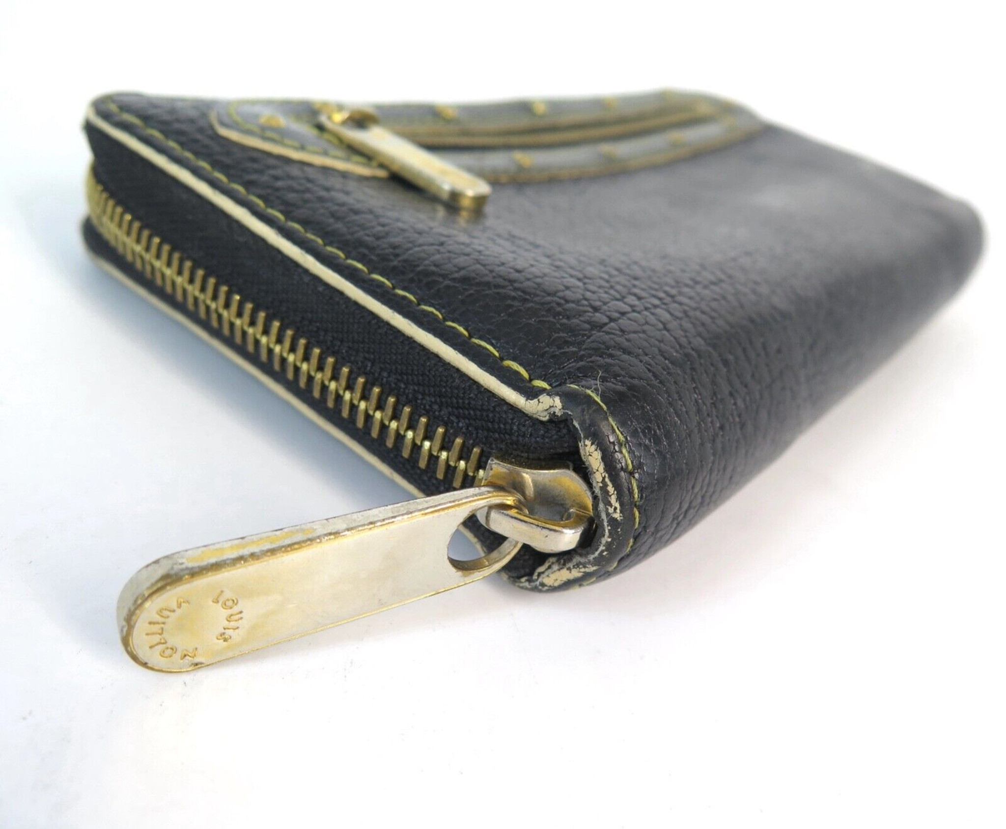 Louis Vuitton Gold Suhali Leather Zippy Wallet - Yoogi's Closet