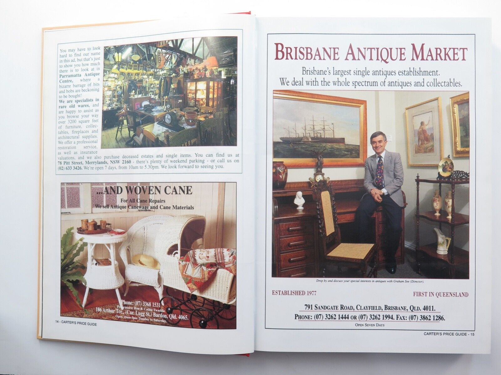 Carter's Price Guide to Antiques in Australasia 1996 Book