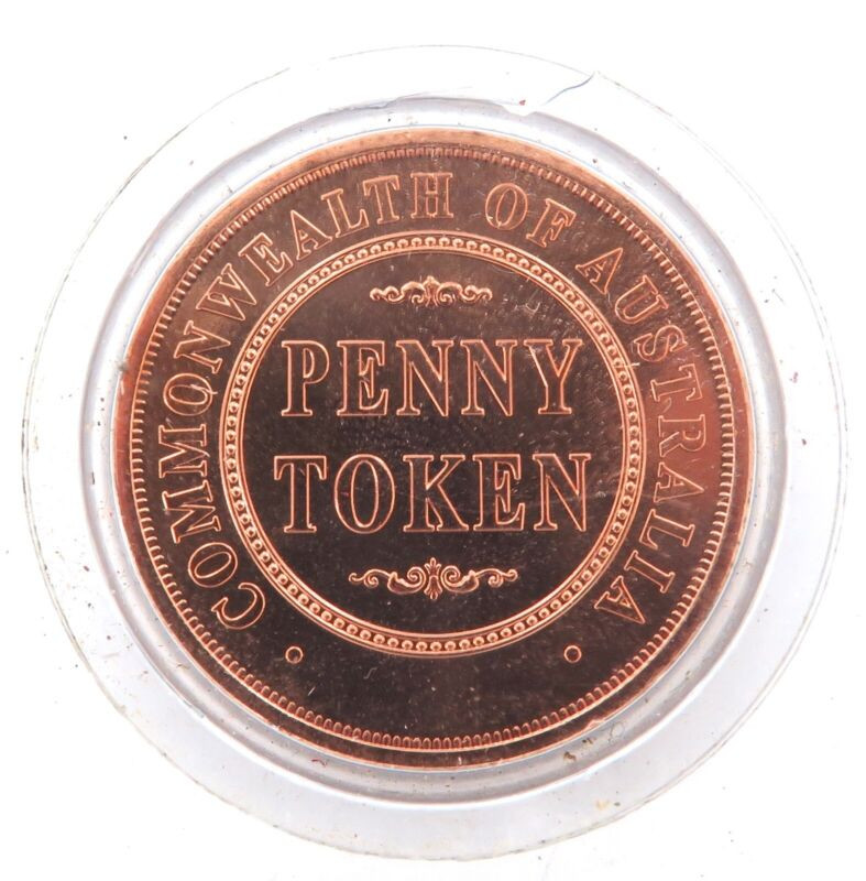 1996 Commonwealth of Australia Penny Token. UNC Sealed in Plastic