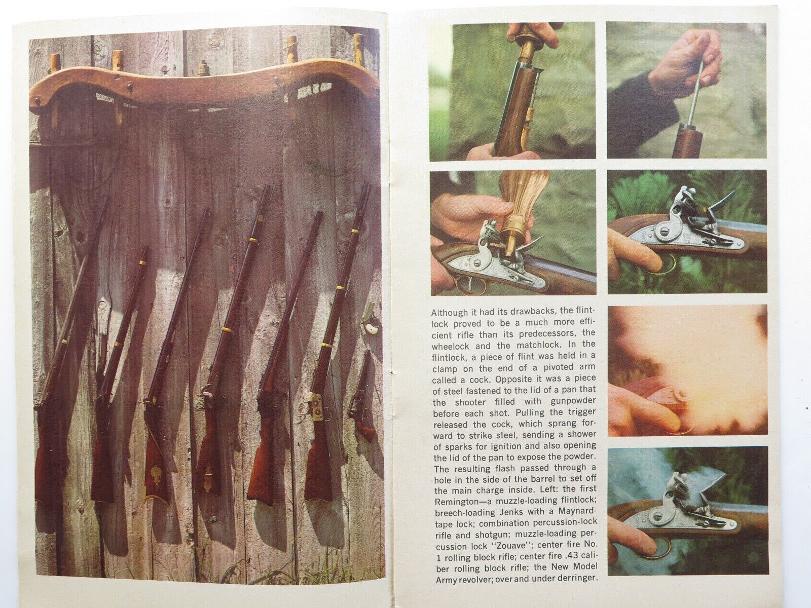 History of Firearms Brochure by Remington Historical Gallery of American Guns Harrington & Co.