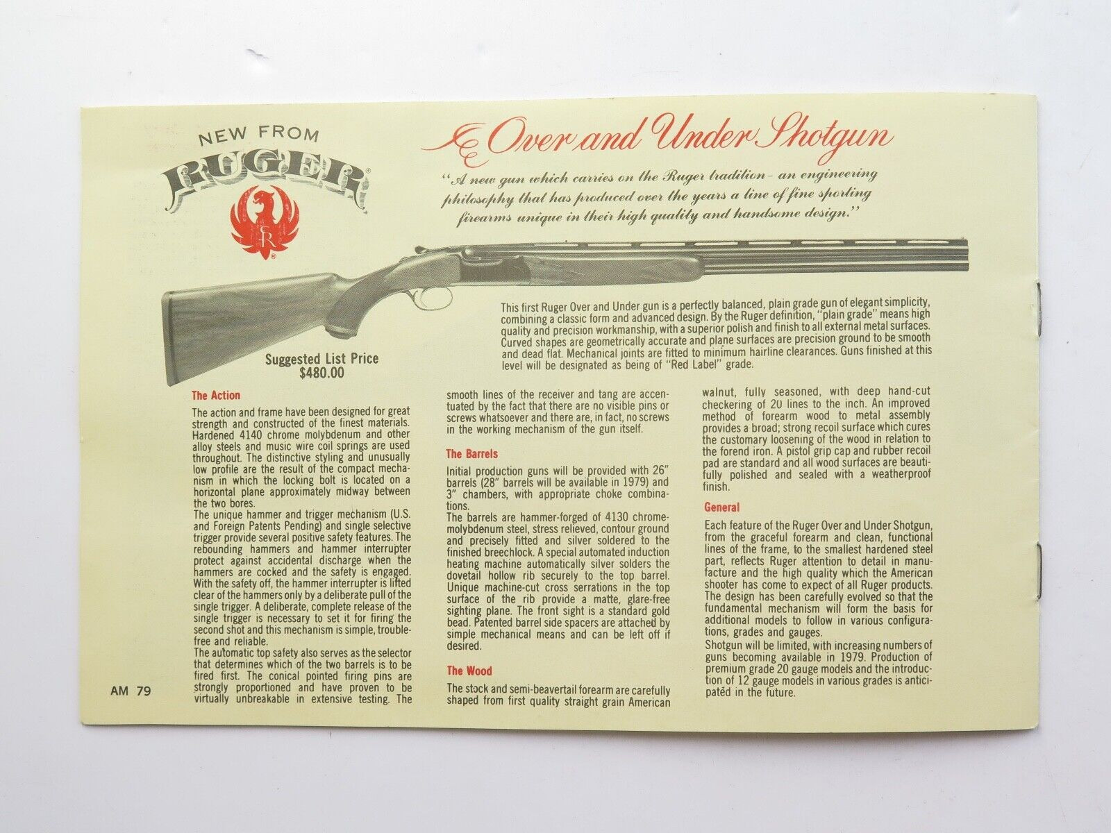 Publicité Papier Ruger 1968 – 'To Ride, Shoot Straight', Vintage Armes