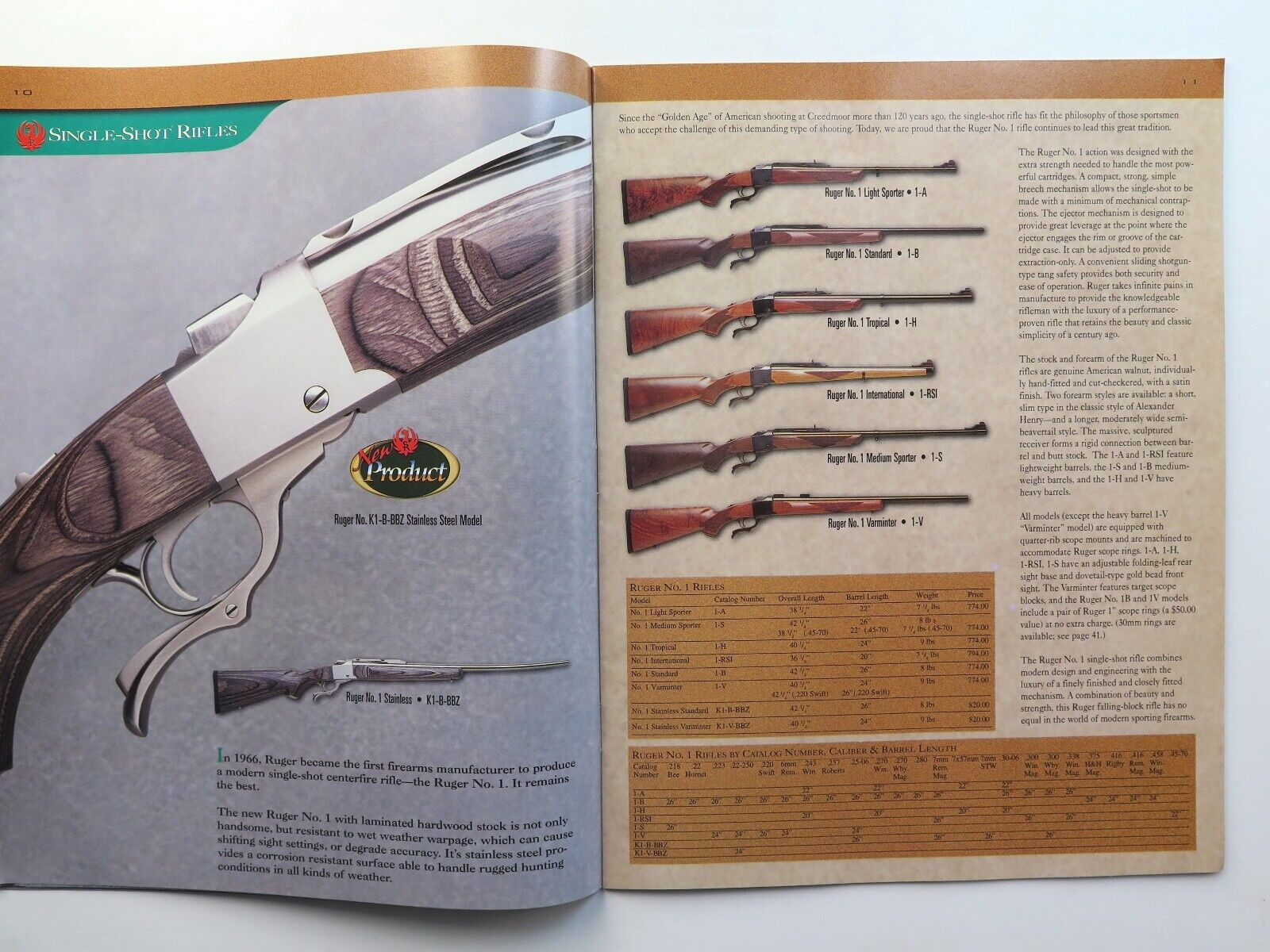 Sturm Ruger & Co Sporting Firearms Gun Catalogue. Late 90s / Early 00's