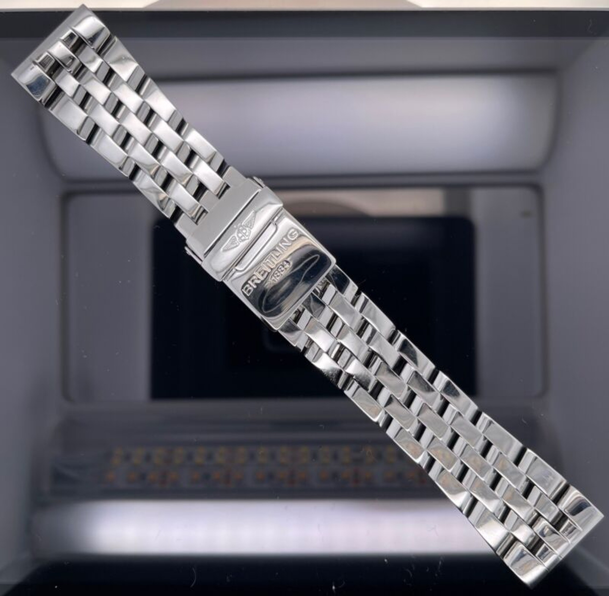 Auth. Breitling Crosswind Pilots 22mm Stainless Steel Bracelet