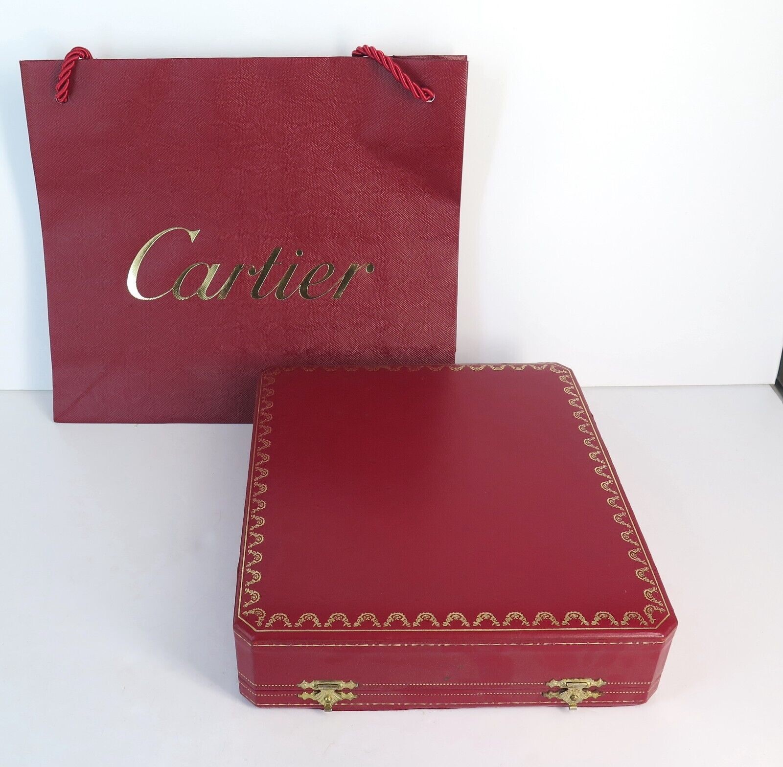 Vintage Cartier 4004 Necklace Display Box with Retail Gift Bag