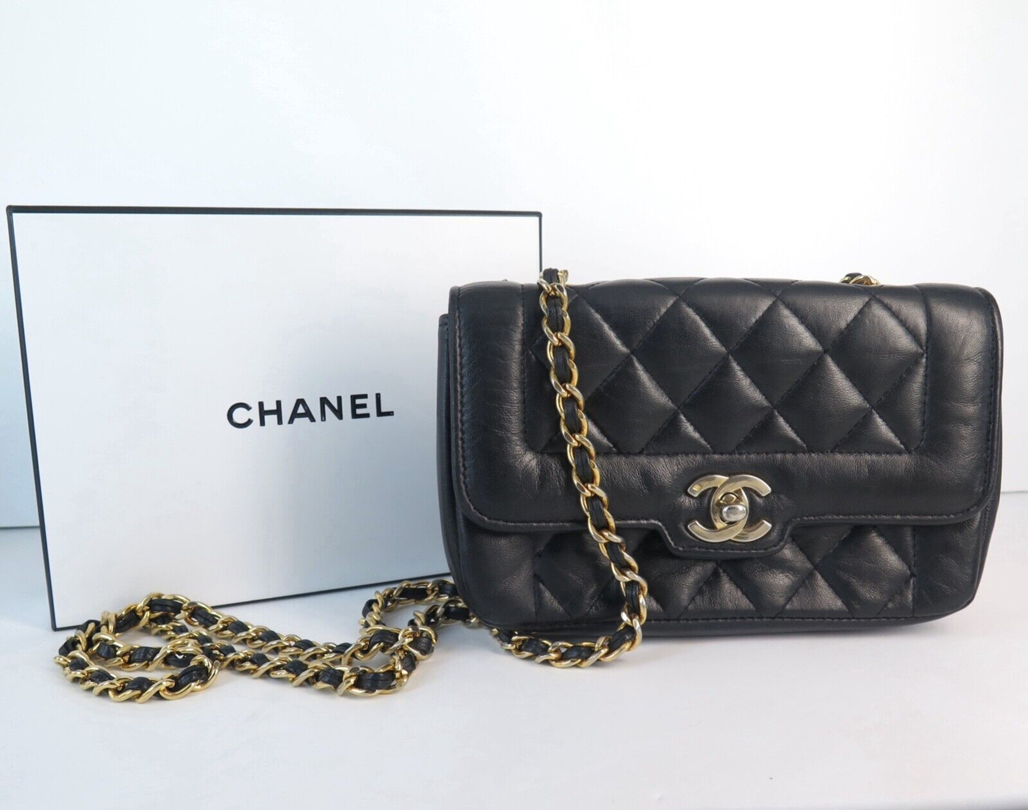 Chanel Vintage Black Woven Satin CC Flap Bag Gold Hardware 19911994  Available For Immediate Sale At Sothebys