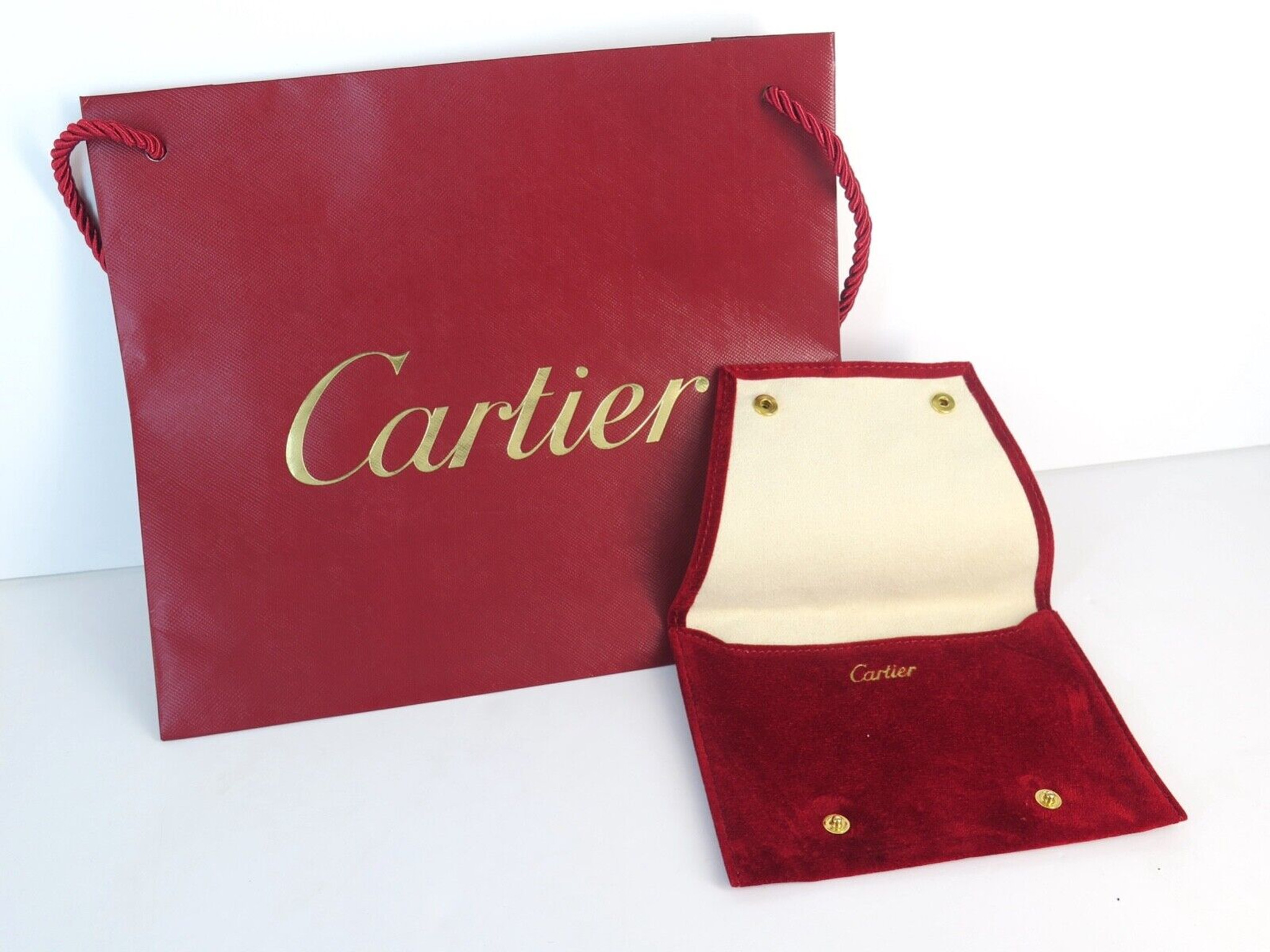 Cartier jewelry store pouch