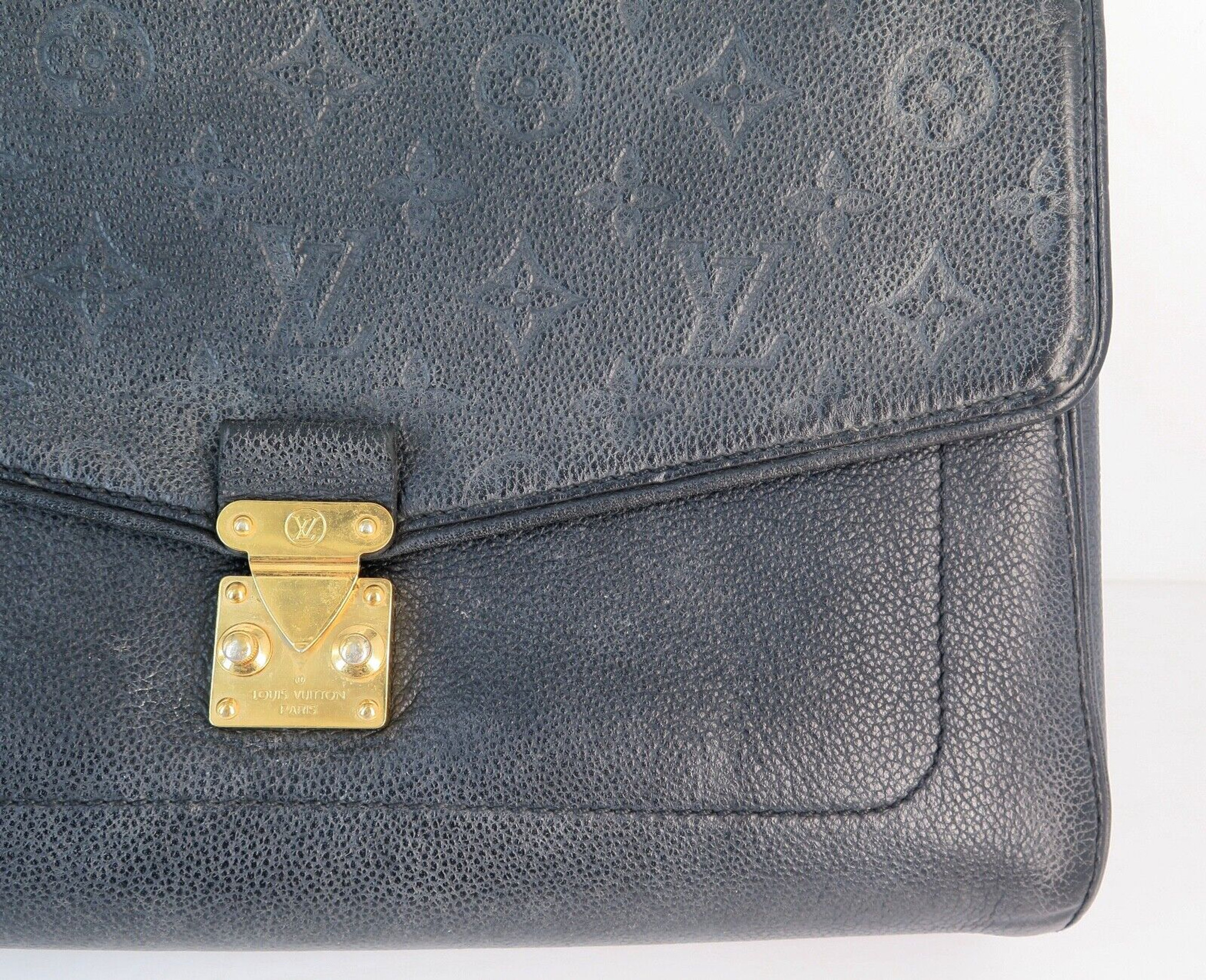 Louis Vuitton St Germain Empreinte Very Dark Navy Shoulder Bag - Harrington  & Co.