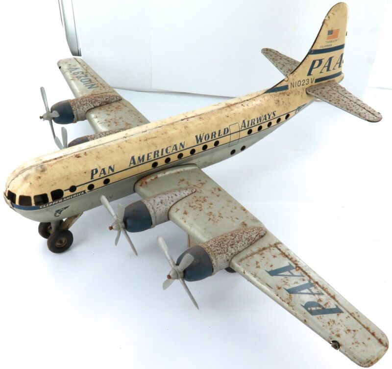 1950s Huge Tinplate GAMA Pan American World Airways PAA Battery