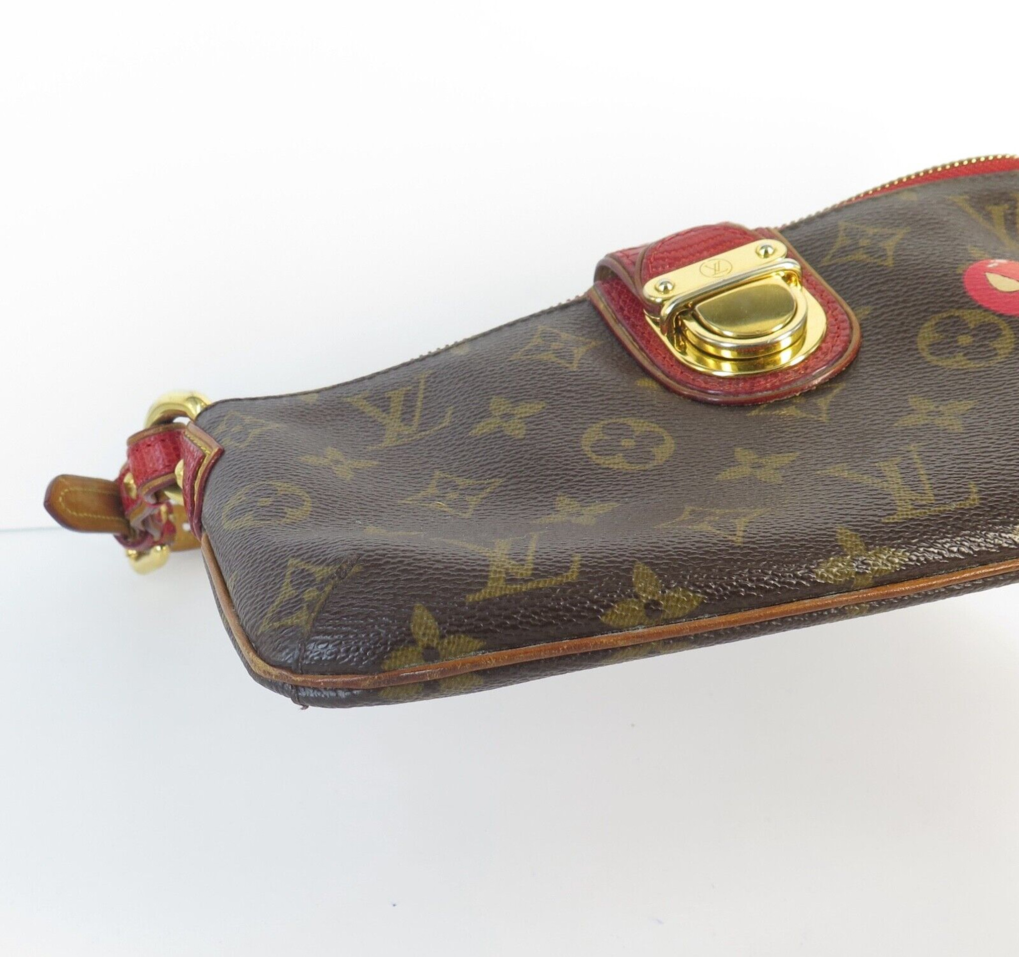 Louis Vuitton x Takashi Murakami Monogram Cerises Compact Wallet