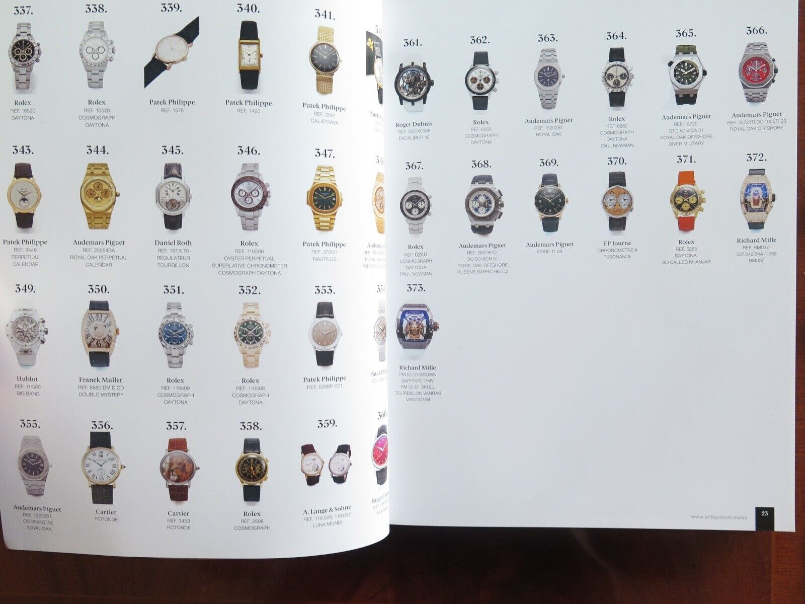 Antiquorum Watch Auction Catalogue. Modern & Vintage Timepieces, Monaco
