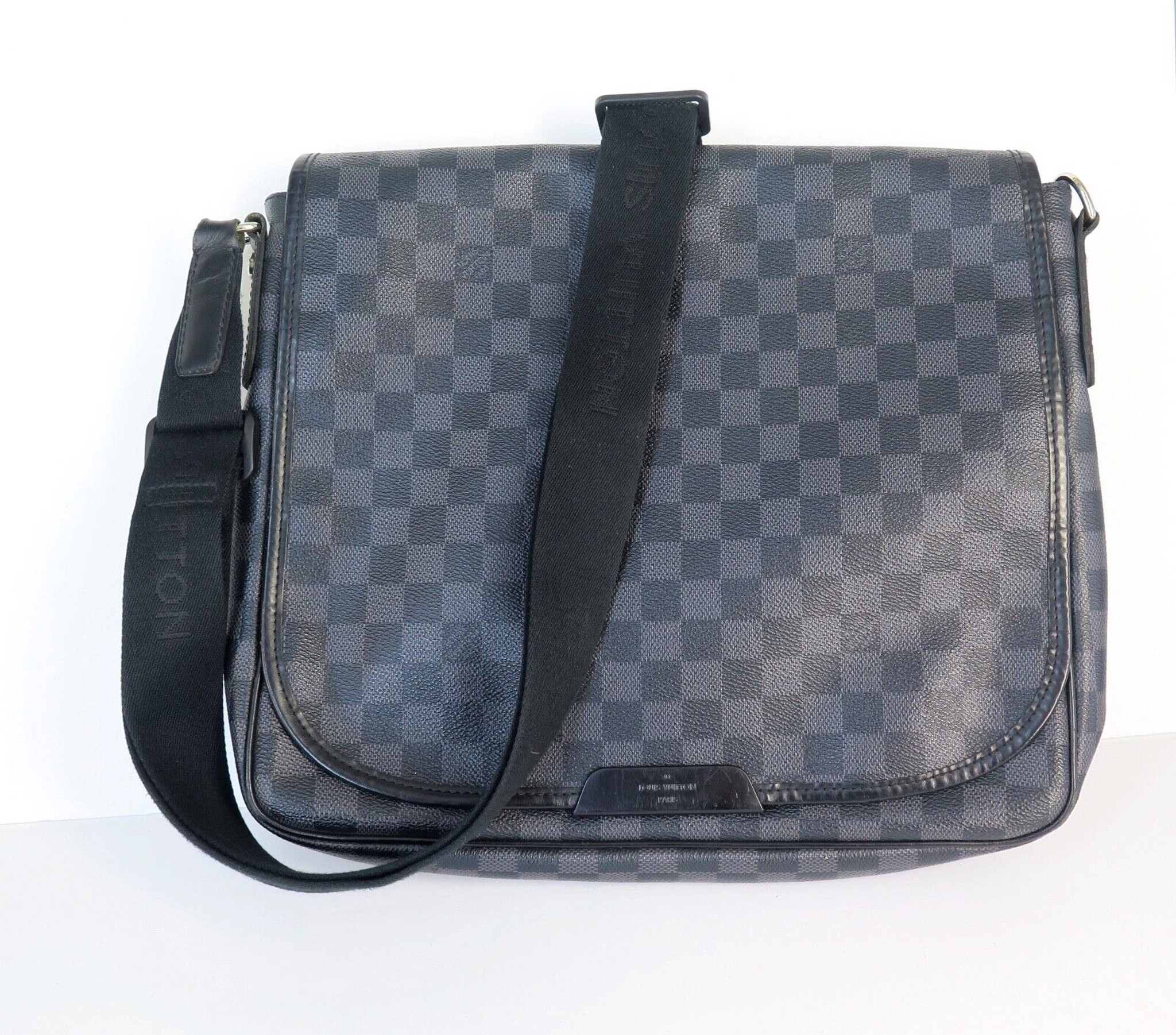 louis vuitton mens Shoulder Crossbody Bag Damier Graphite Black