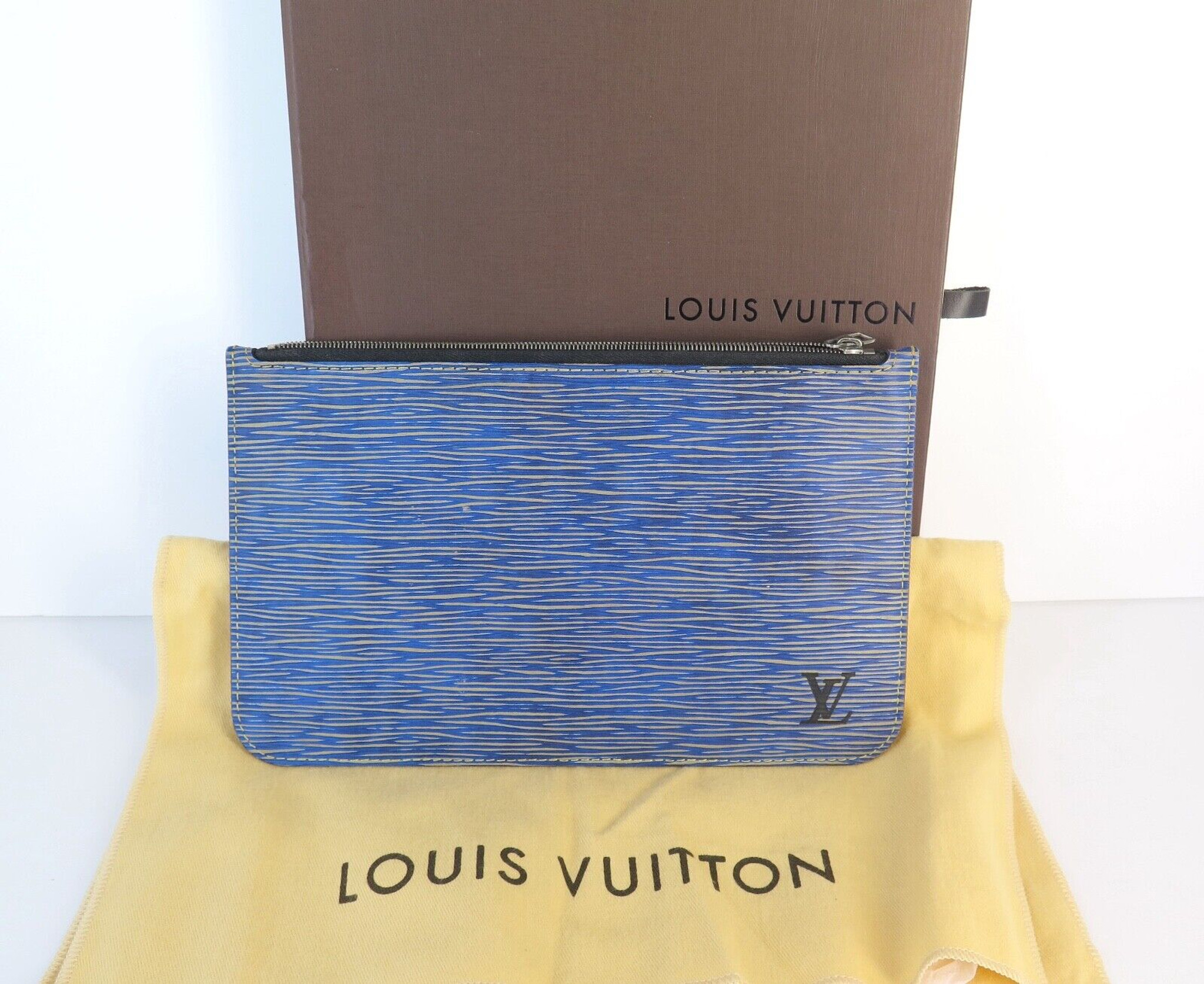 Authentic LV swatch on Metallic Cowhide - Wallet Buckle