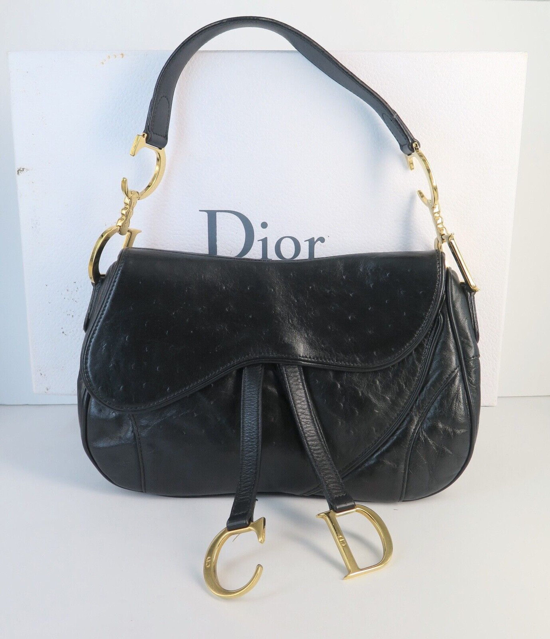 Best 25 Deals for Christian Dior Double Saddle Bag  Poshmark