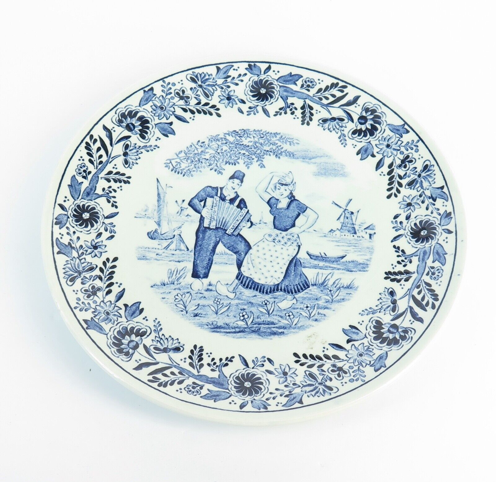 ヴィンテージ　Delfts Couple Dish ５枚組　Bluewhite Vintage Delfts Blue & White Cabinet Plate For Boch - Harrington & Co.