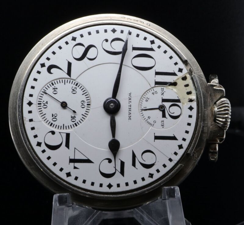Montre De Poche Waltham Vanguard 1919 - 23 Rubis - Mécanique Manuelle - Taille 16S - État Excellent, Fonctionne Parfaitement