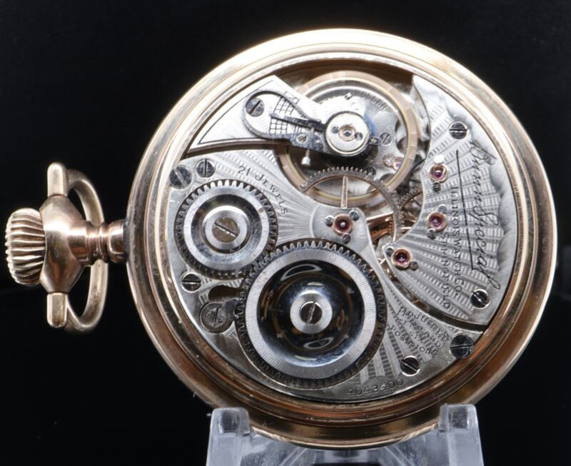 Montre De Poche Illinois Bunn Special 1915 - 23 Rubis, 16S, Mécanique, Excellent état