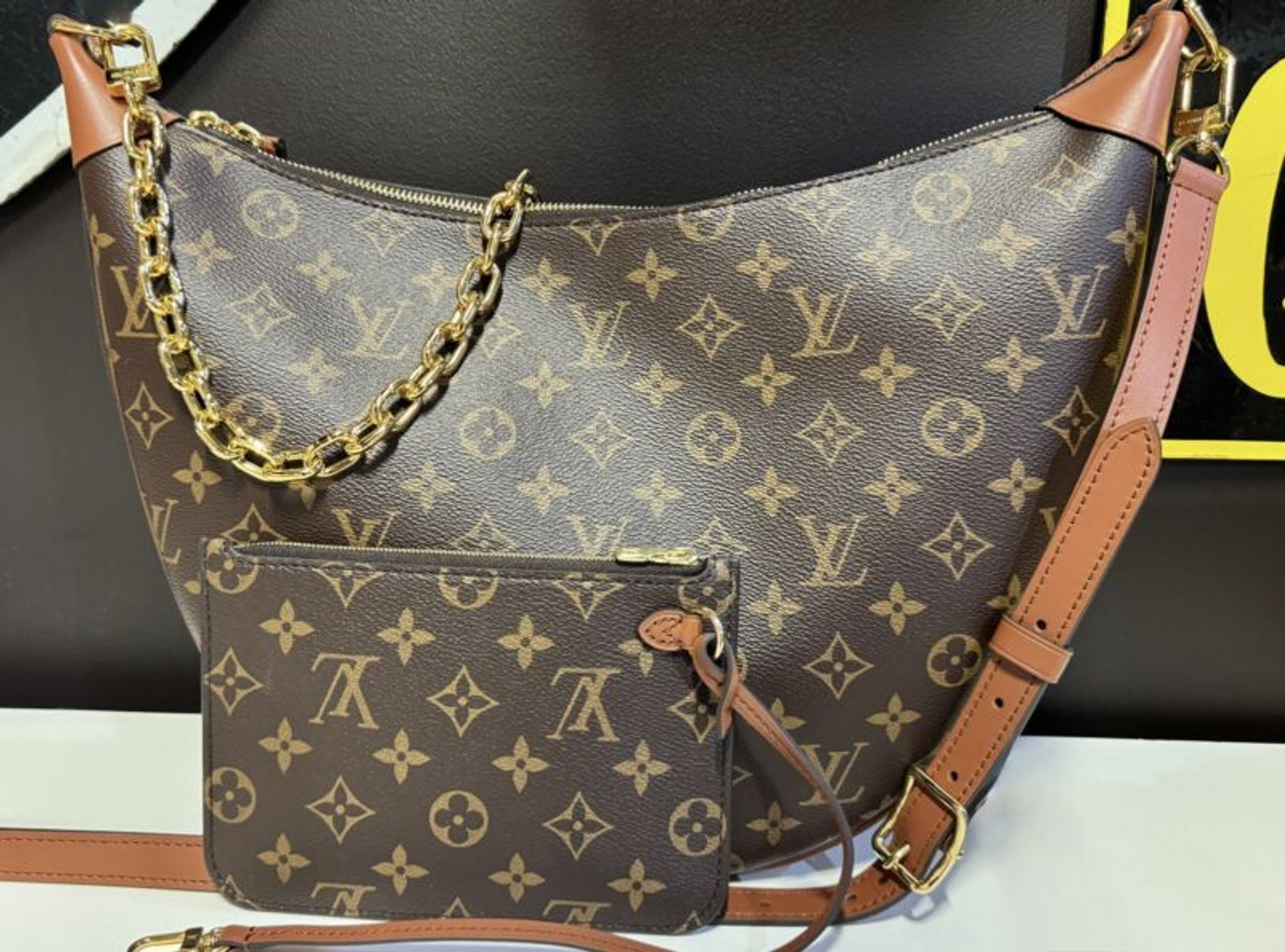 Handbags Louis Vuitton LV Loop Hobo Bag Monogram Reverse