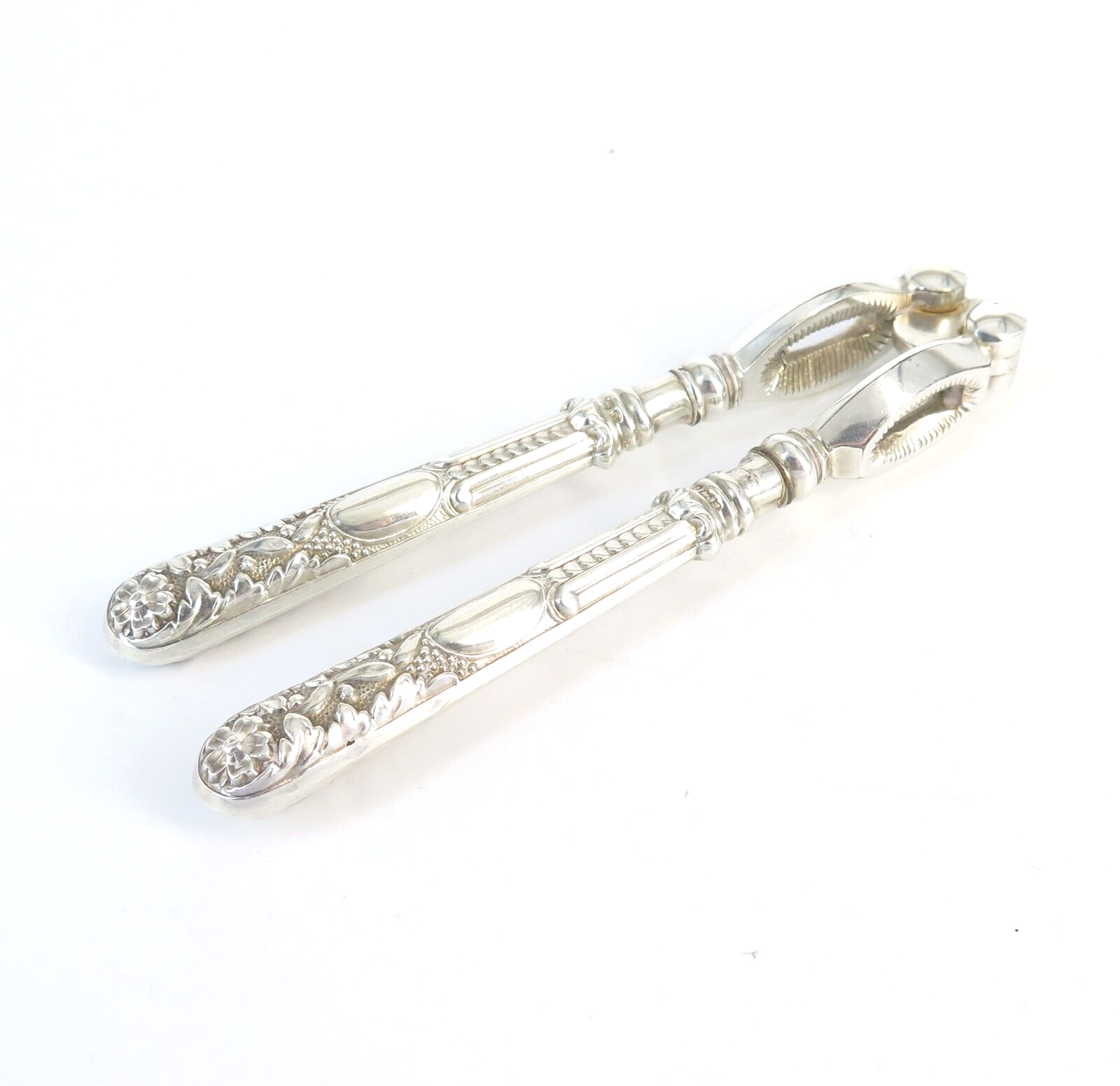 C 1900 Antique Sterling Silver Nut Crackers, Hilliard & Thomason