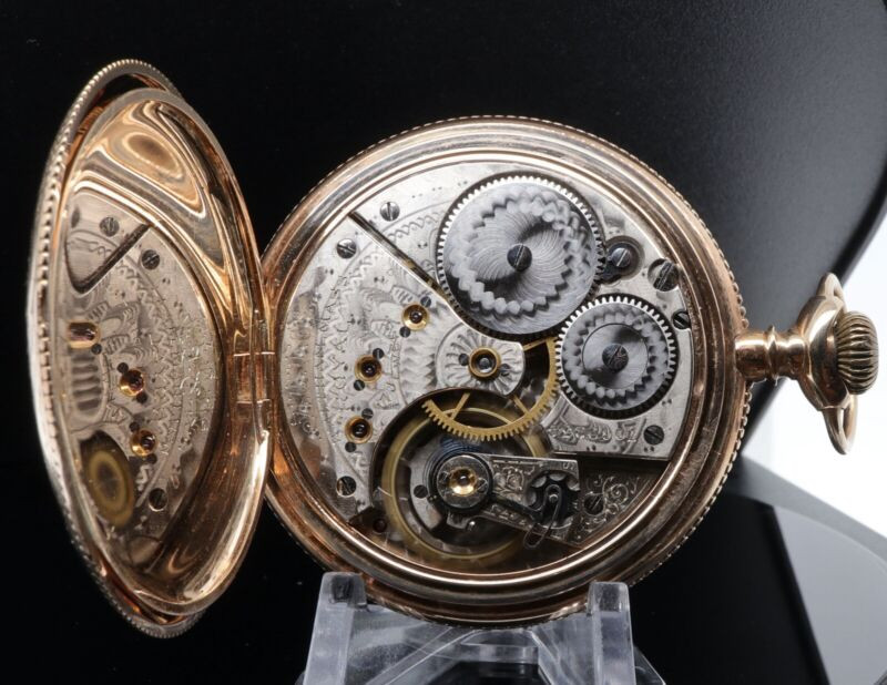 c1899 Waltham Royal Model 1888 16s 17 Jewel 14K Gold OF