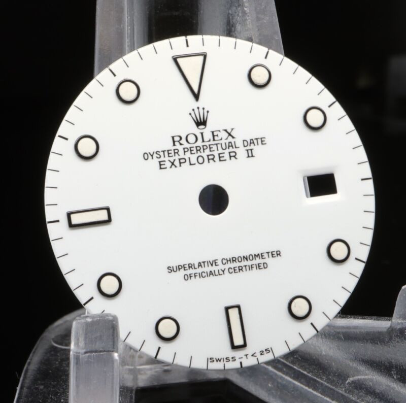 Authentic Vintage Rolex Explorer II 16550 16570 White Tritium Dial