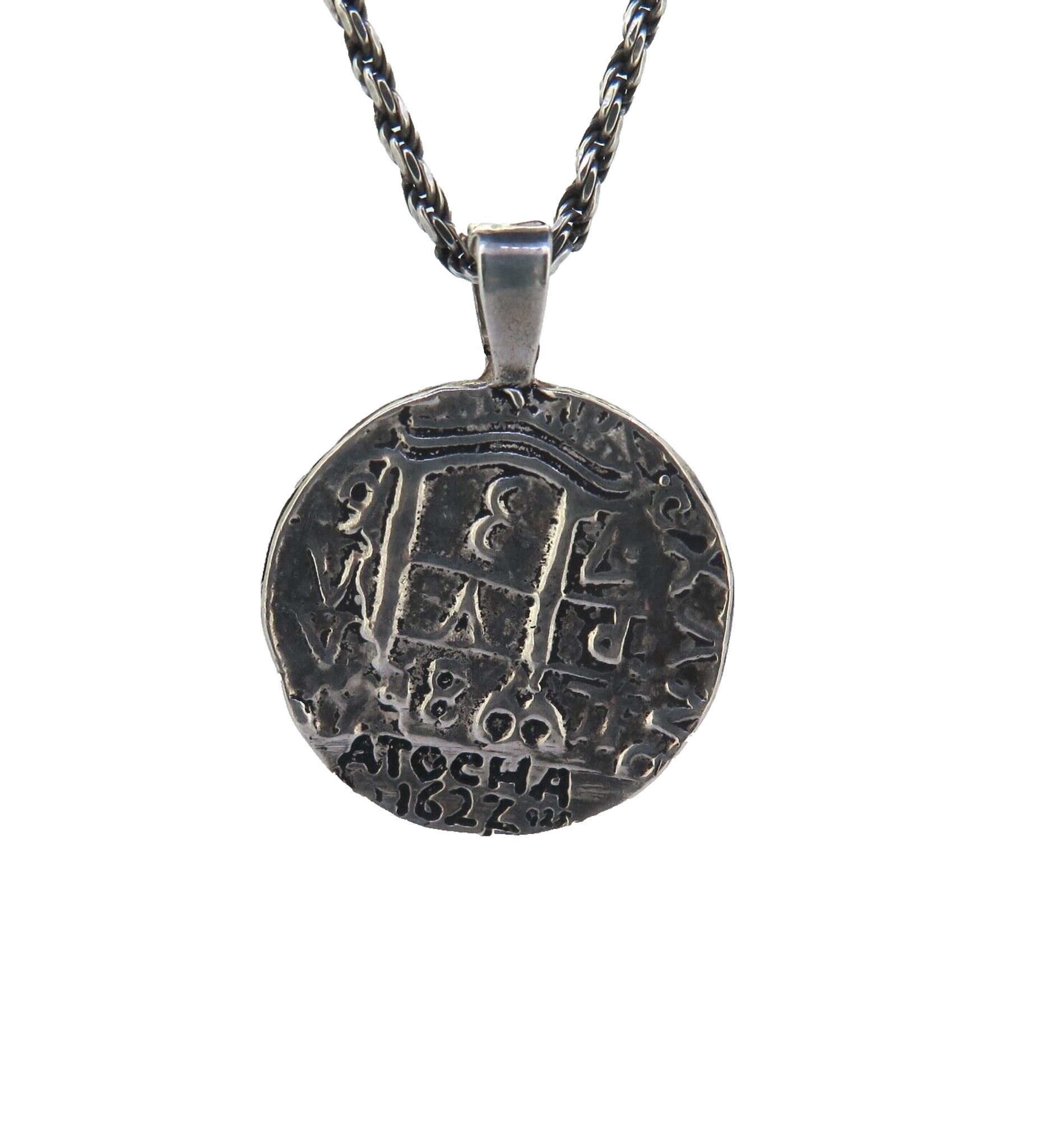 Old Spanish Coin Men's Necklace, Shipwreck Pirate Cross Pendant Brass Two  Tone Mixed Medal, Unisex Jewelry, ST-030 - Etsy