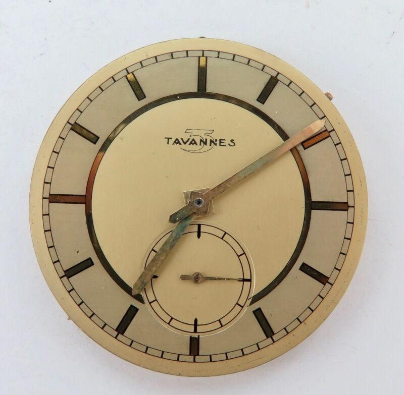 Super Nice Tavannes 17J Adjust Ref 505 Slim Line Pocket Watch