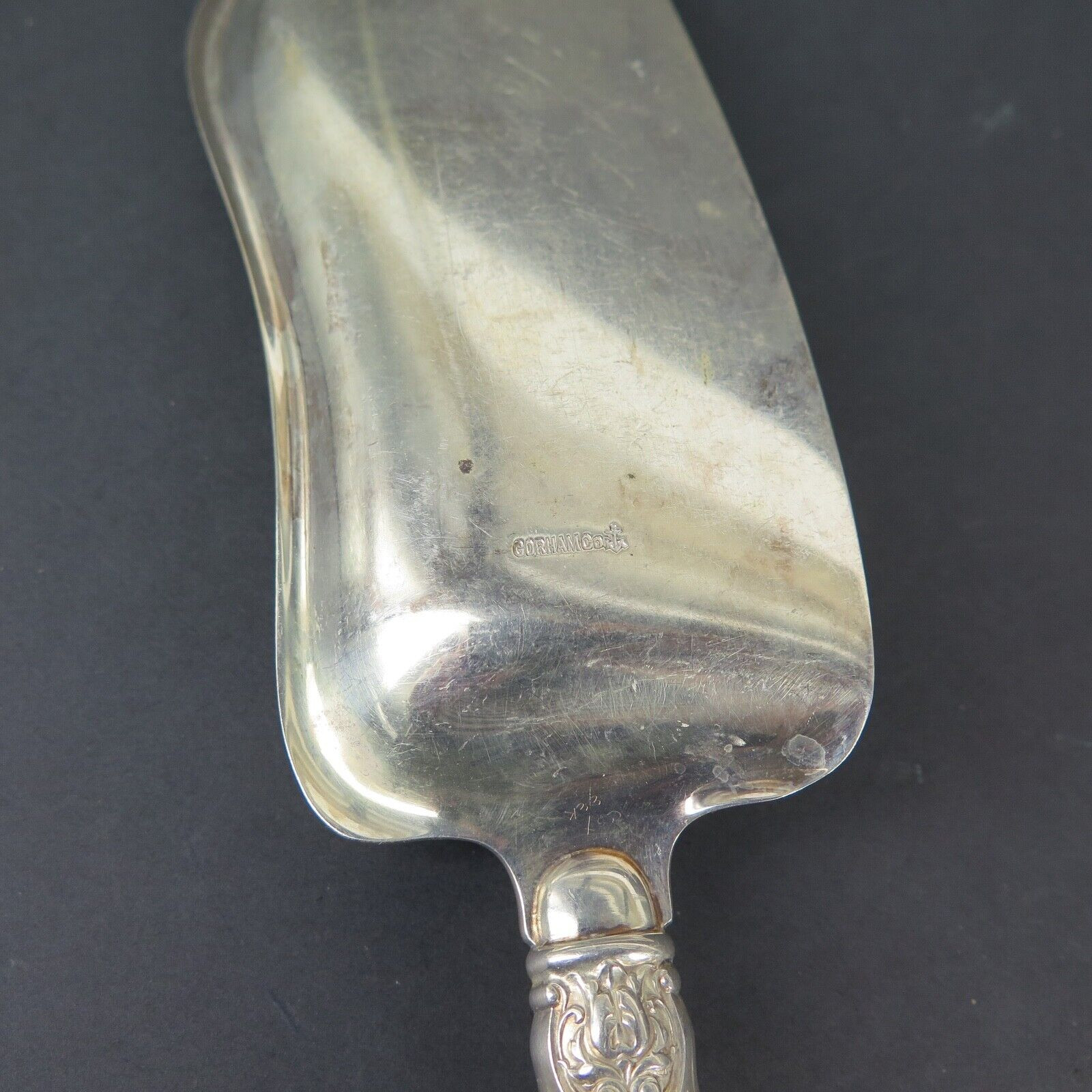Vintage Gorham, USA Silverplate Crumb Knife Tray - Harrington & Co.