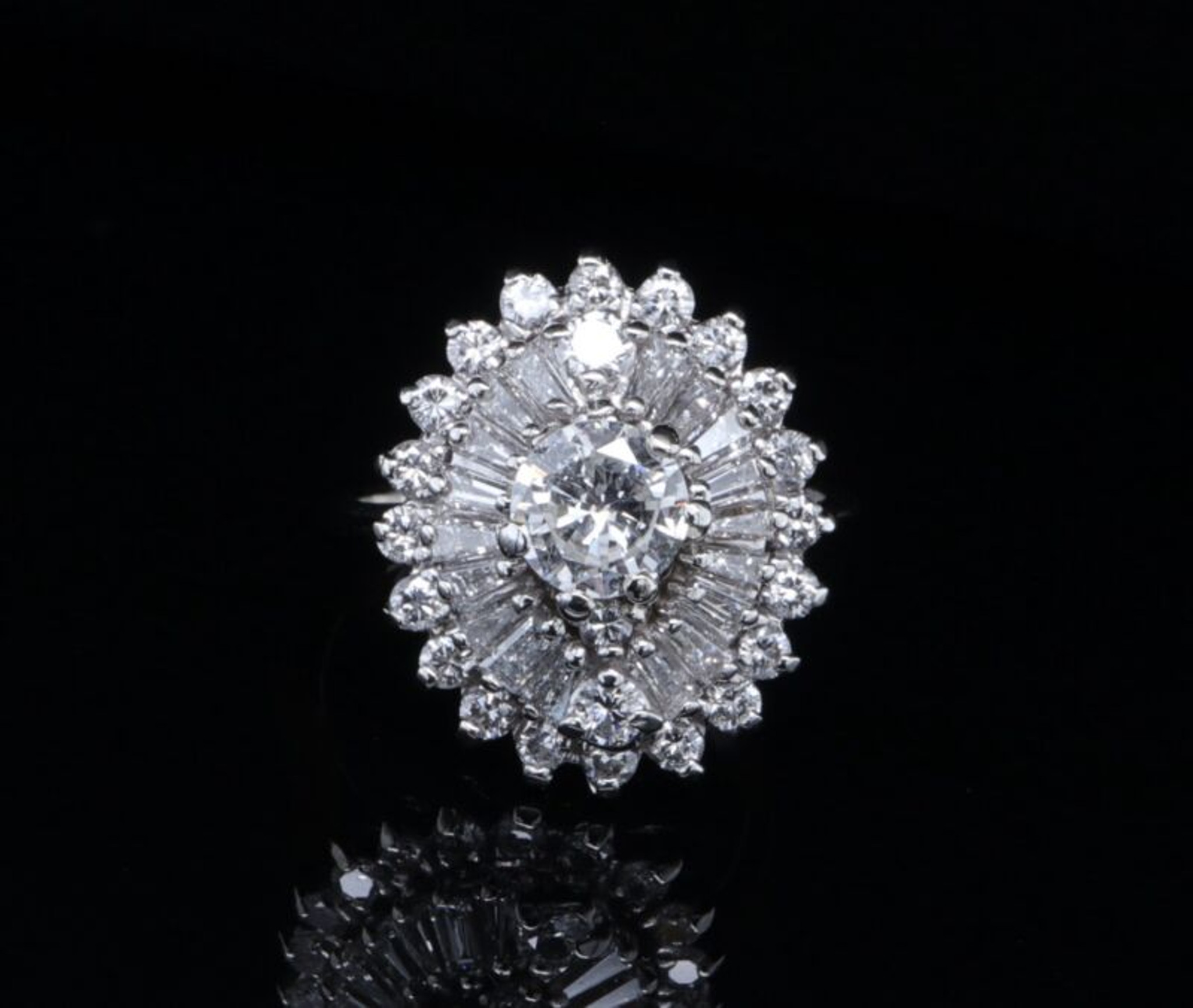Vintage diamond 2024 cocktail ring