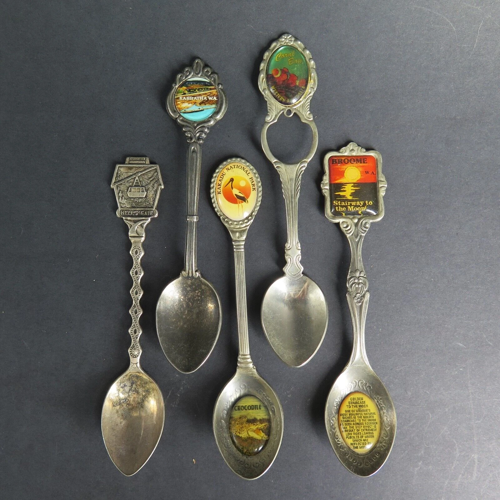 Good Group Lot of Souvenir Spoons from Australia & NZ - Harrington & Co.