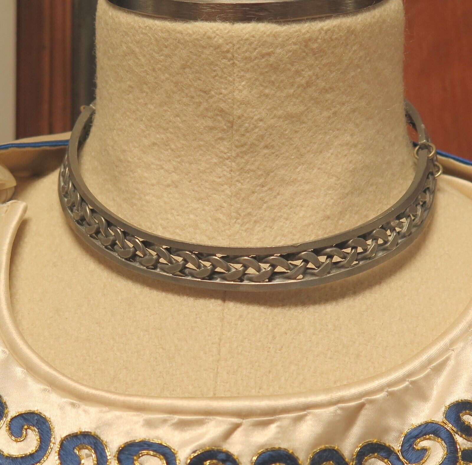 Vintage Jorgen Jensen Pewter #211 Curb Chain Neck Collar