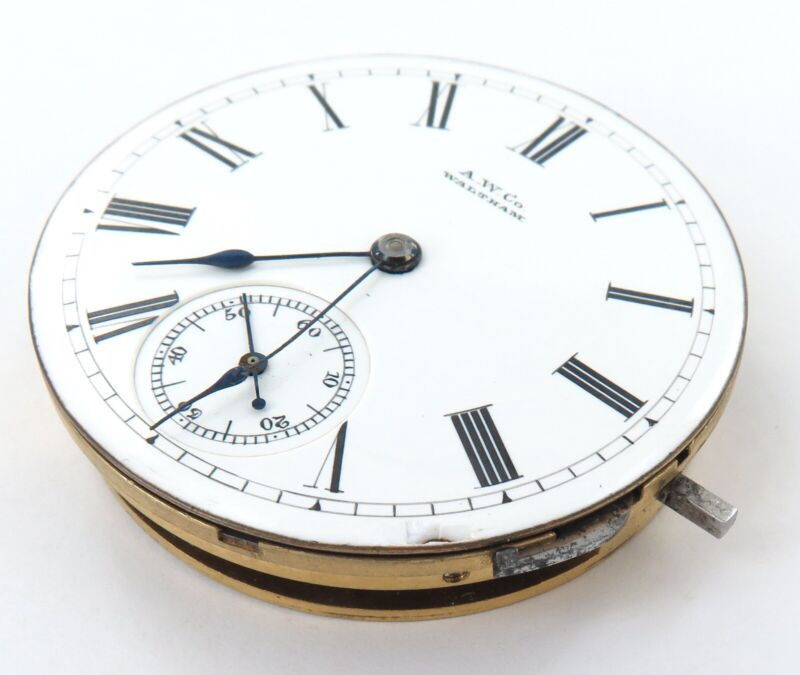 1885 Waltham Hillside 14S 13J Lever Set Pocket Watch Movement