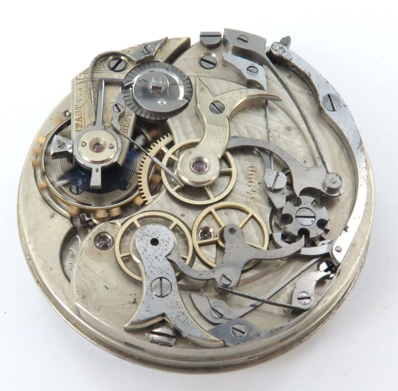 SUPER RARE 1872 Longines Chronograph Mens Pocket Watch Movement