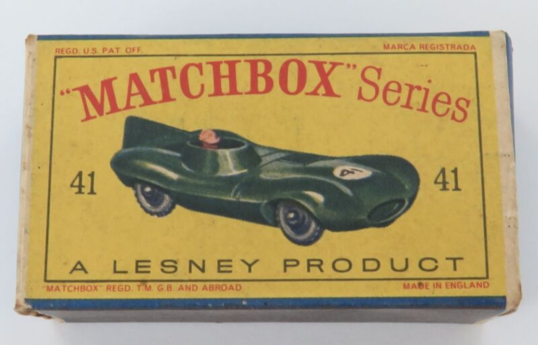ミニカー MATCHBOX No.41 JAGUAR D Type MATCHBOX 41 Scale 1/66 | JAGUAR D-TYPE LE MANS N 4 GREEN