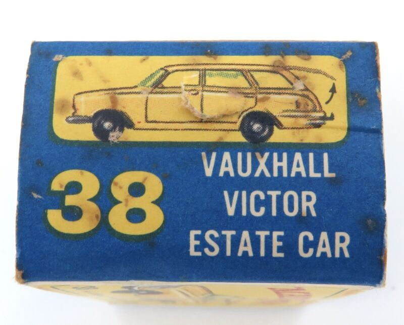 MATCH BOX 38 VAUXHALL VICTOR ESTATE CAR ボクスホール ビクター (R2207anyY) Vintage Lesney Matchbox Vauxhall Victor Estate Car No 38 + Box