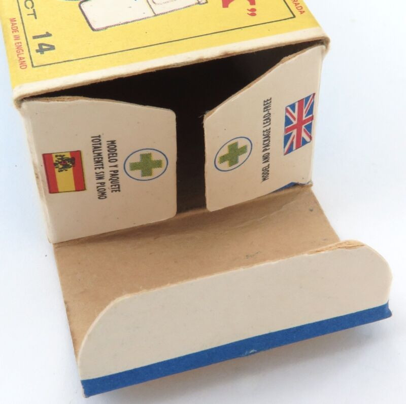 Vintage Lesney Matchbox Lomas Ambulance No 14 + Box. - Harrington