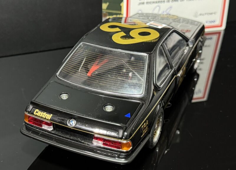 Autoart Jim Richards BMW 635 csi Ltd Ed 1300 - Box & Car
