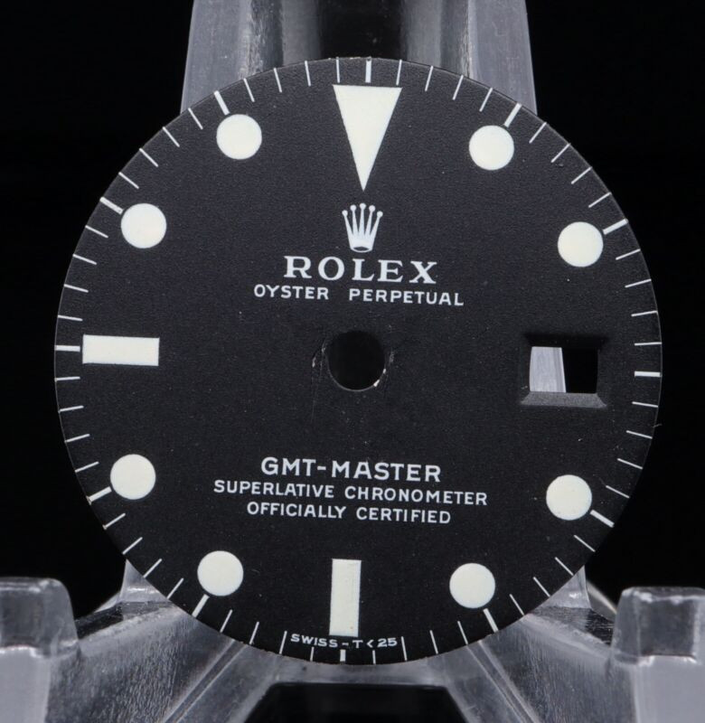 Authentic Vintage Rolex GMT Master 1675 Matte Black mk2 Dial #360