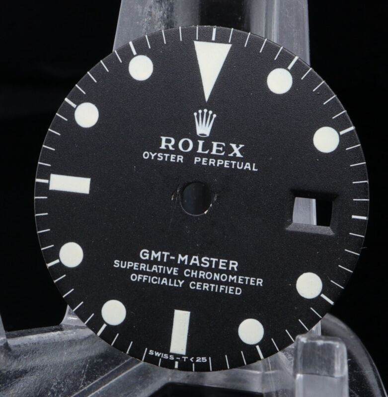 Authentic Vintage Rolex GMT Master 1675 Matte Black mk2 Dial #360